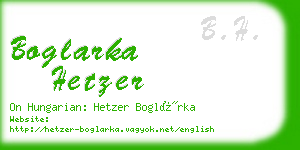 boglarka hetzer business card